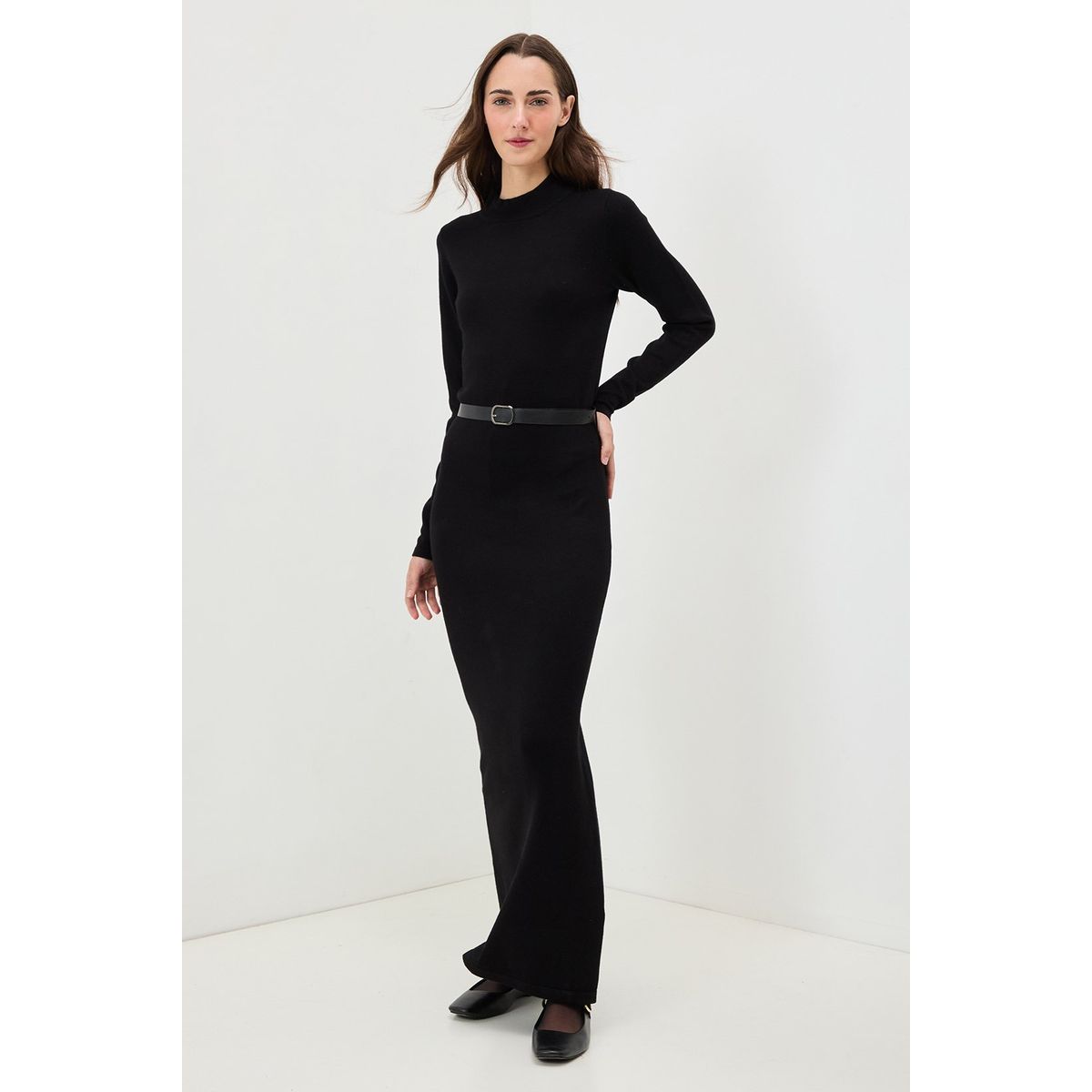 IO - Vestido Largo Negro Mujer Io