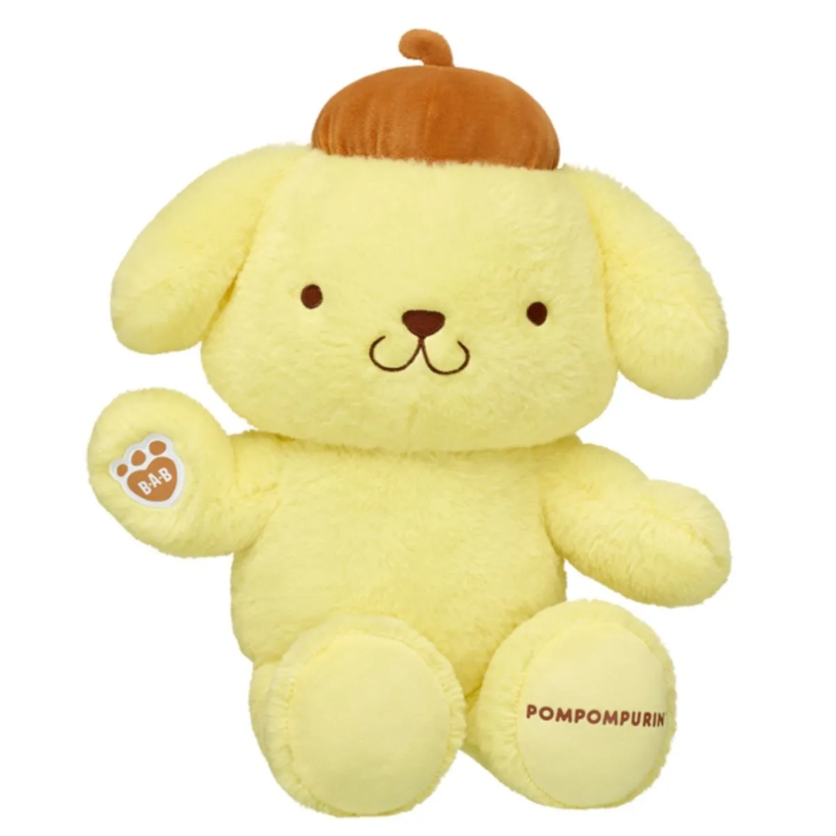 BUILD A BEAR - Peluche Build a Bear Pompompurin colección Sanrio