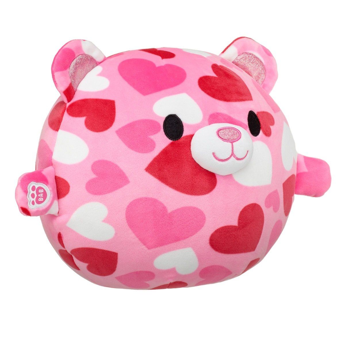 BUILD A BEAR - Peluche Build a Bear osito corazón rosa abrazable