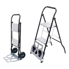 GENERICO - Carro De Carga Plegable Tipo Yegua Y Escalera 150 Kg 2 en1