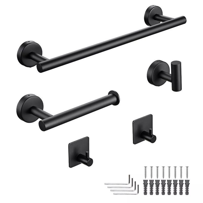 LONEASY - 5 Piezas Juego de Accesorios de Baño Ganchos para Toallas de Baño