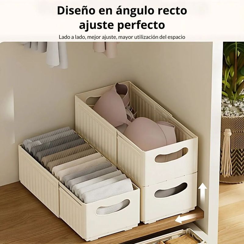 GENERICO - Cajas de Almacenamiento Apilables multiuso deslizable