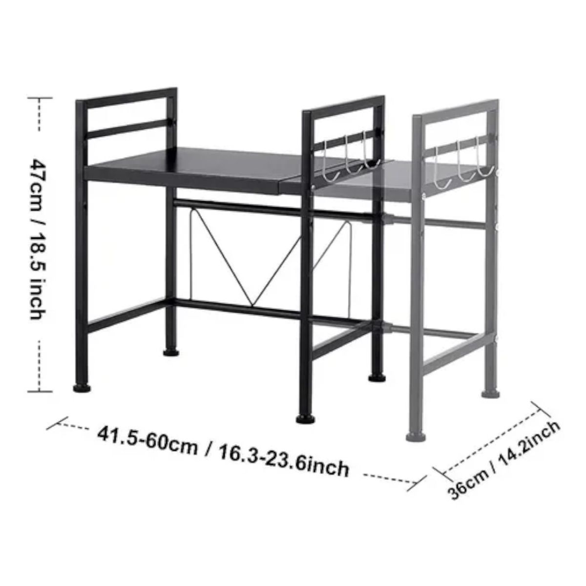 GENERICO - Estante Repisa Extensible Horno Microondas Organizador