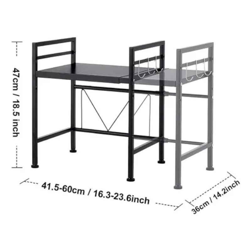 GENERICO - Estante Repisa Extensible Horno Microondas Organizador