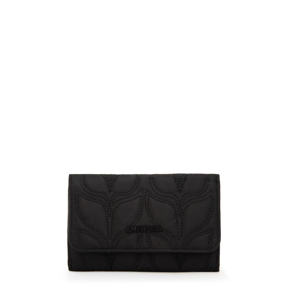 AMPHORA - Billetera acordeon trinidad mediana negro