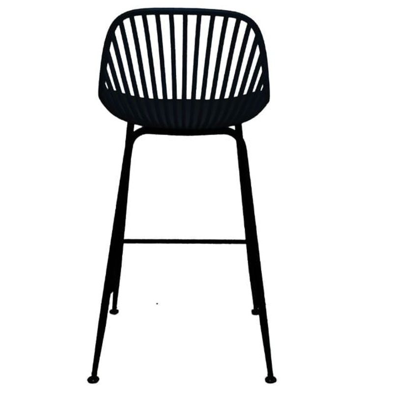 GENERICO - Taburete Indiana Metálico Negro 77cm