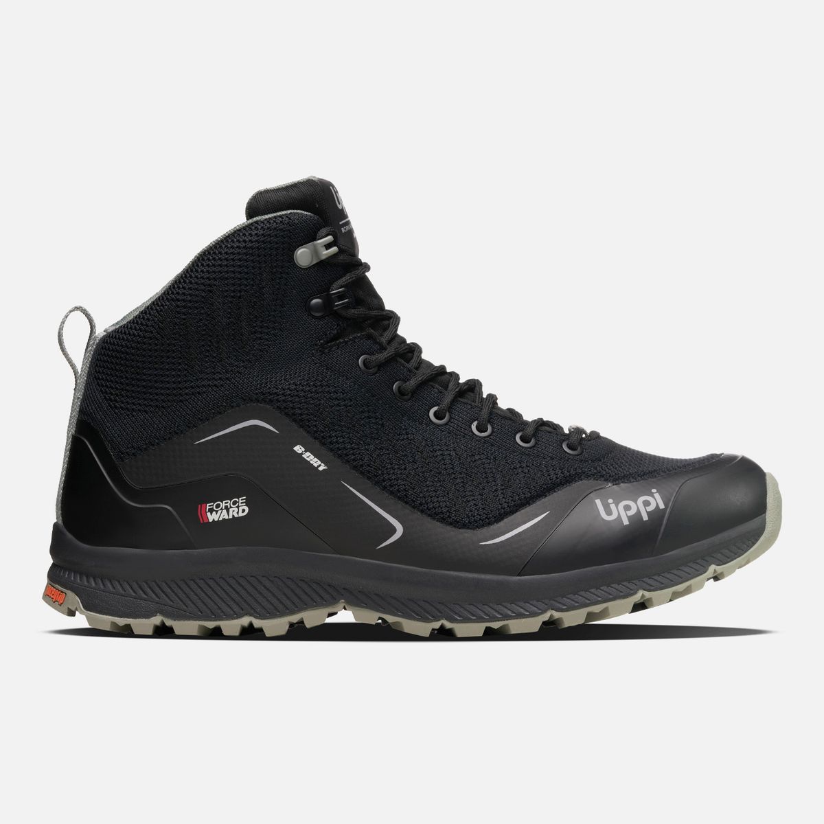 LIPPI - Botín Hombre Light Rock Mid Eco Negro Lippi