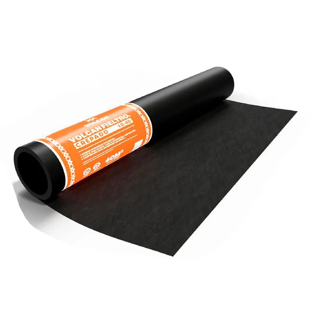 GENERICO - Fieltro asfaltico crepado 10/40 (Rollo 40m2) Volcan