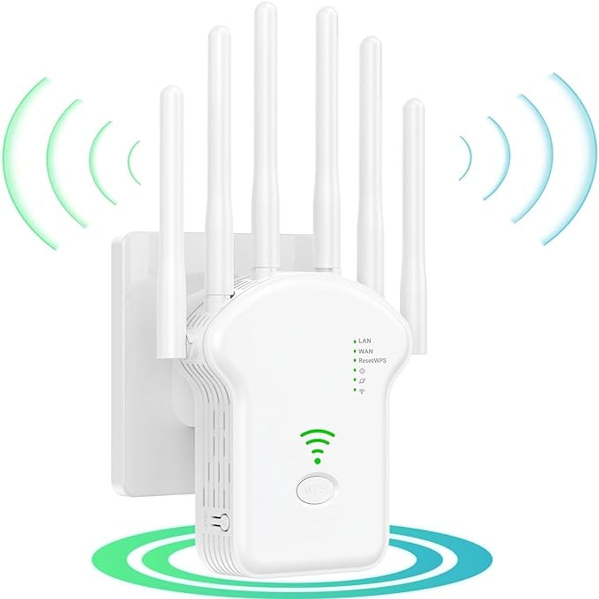 TIOZONEY - WIFI Signal Booster 6 Antenas Blanco