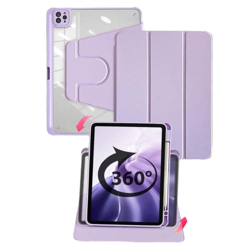 GENERICO - Carcasa Smart Cover Clear 360 Para iPad 10ma 10.9 Lila
