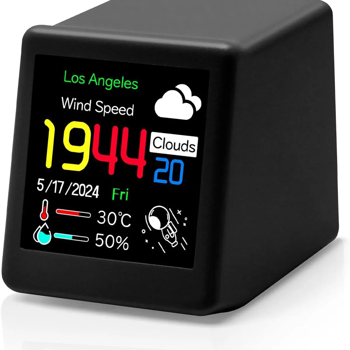 TIOZONEY - Reloj despertador con pantalla a color con clima