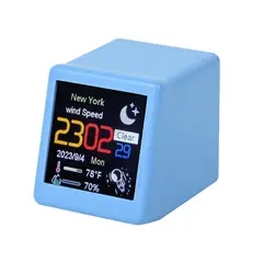 TIOZONEY - Reloj despertador con pantalla a color con clima.