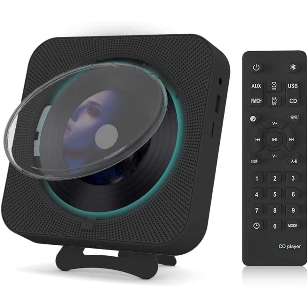 TIOZONEY - Reproductor de CD Bluetooth Pantalla LED