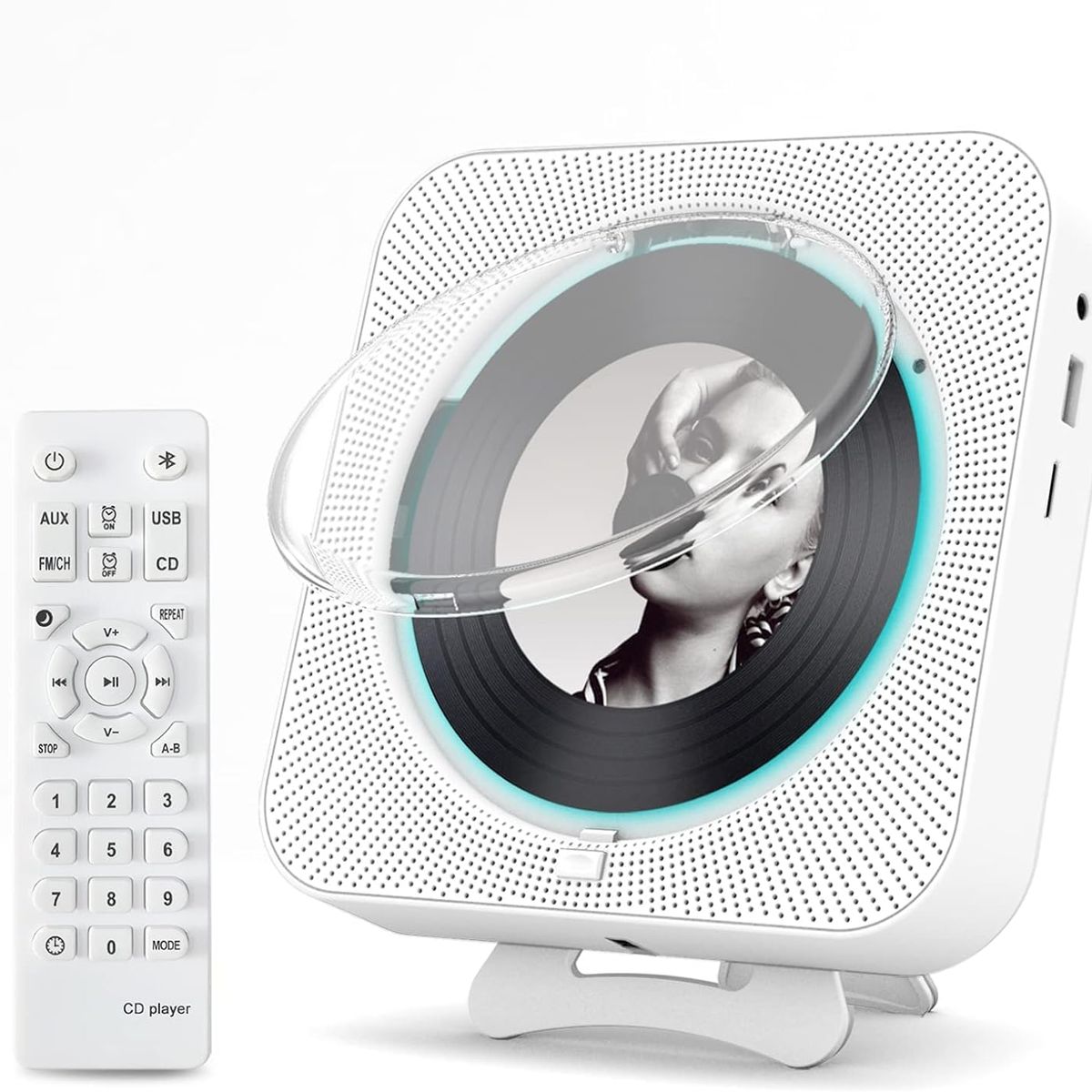 TIOZONEY - Reproductor de CD Bluetooth Pantalla LED
