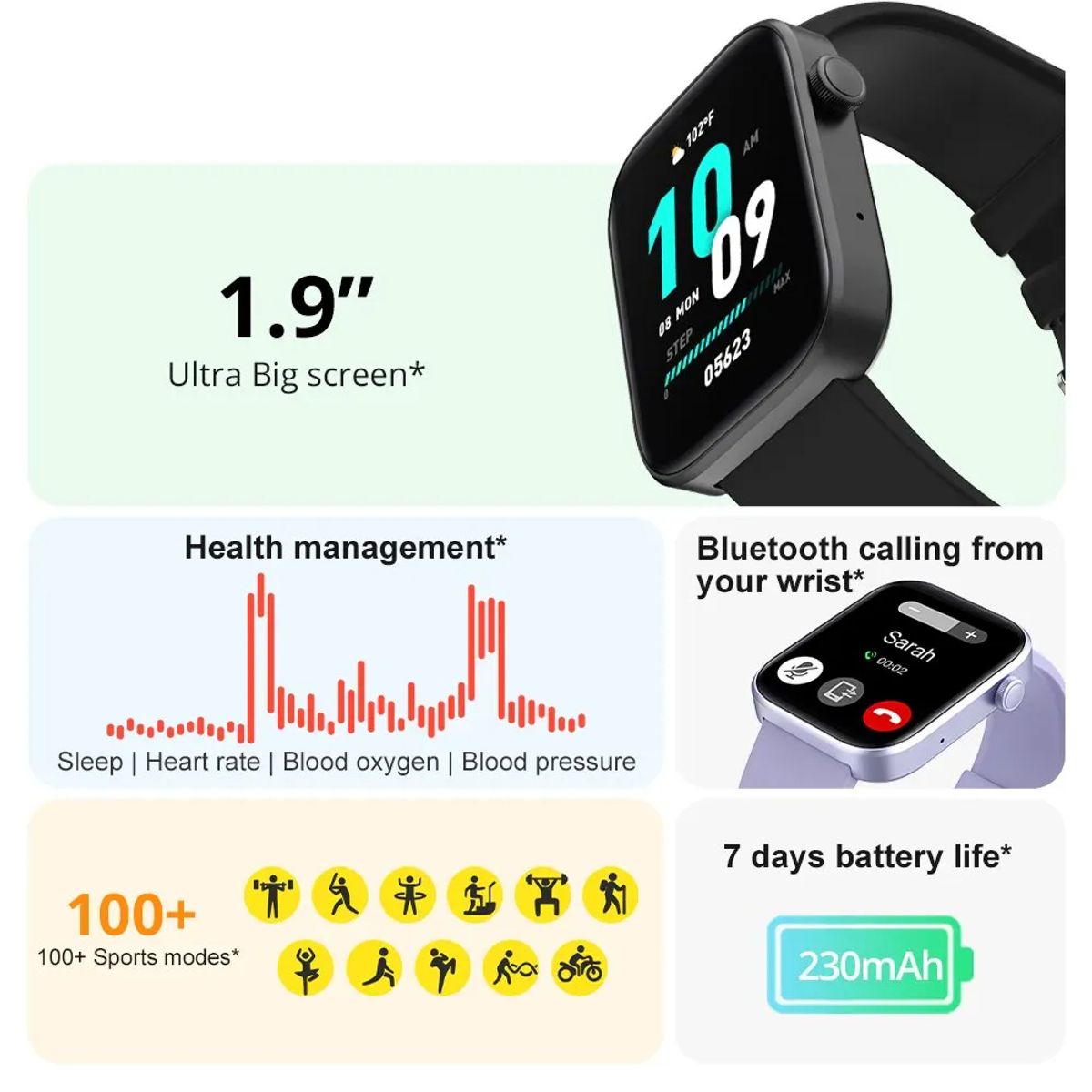 TIOZONEY - Smartwatch Reloj Inteligente para hombre y mujer
