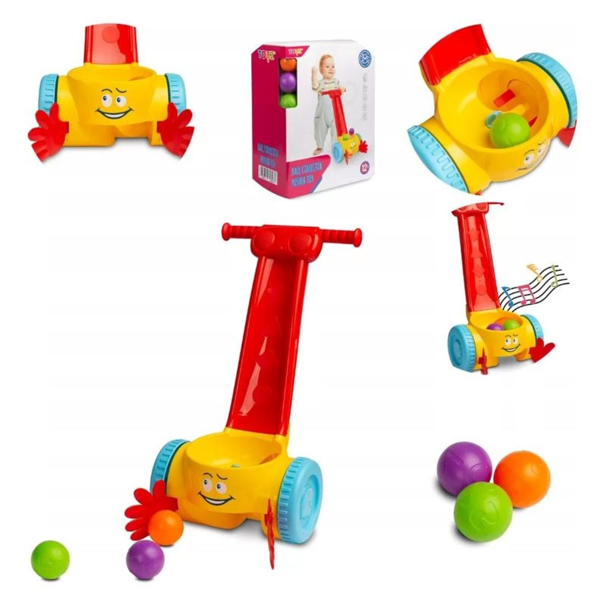 GENERICO - Caminadora Musical Con Pelotas Y Manos Popper Walker