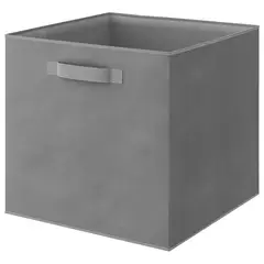 DECOTEAM - Caja Organizadora de Tela Lavable Multiuso Gris