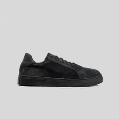 TRAUKO - Zapatilla Cuero Hombre Plomo Montblanc