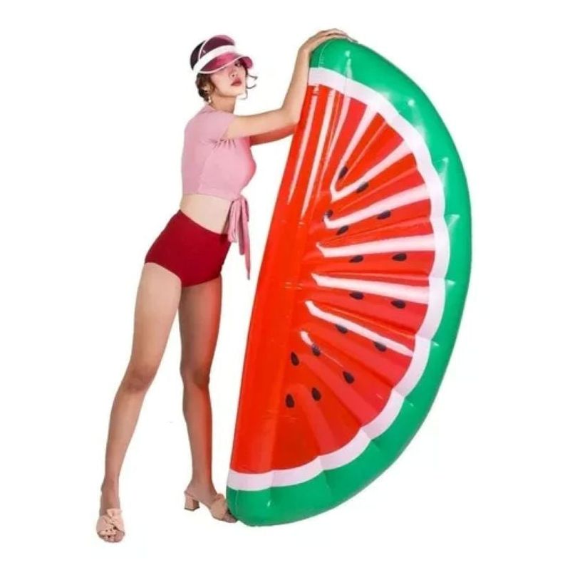 GENERICO - Flotador Piscina Inflable Sandia Extra Grande 183x79