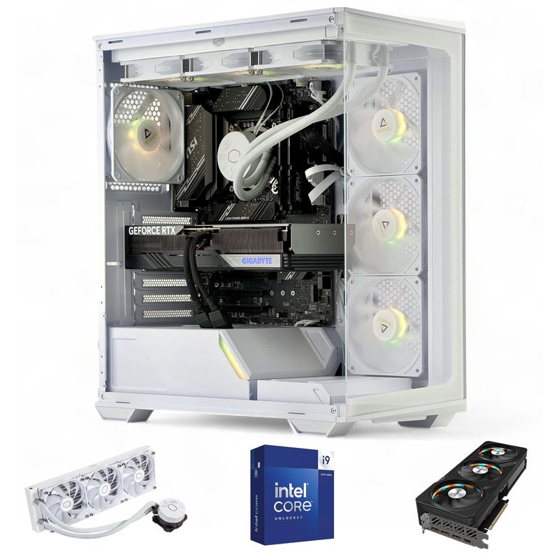 HYPERPC - PC GAMER Blanco INTEL CORE i9 14900KF 32gb DDR5 2Tb RTX 5080 16Gb