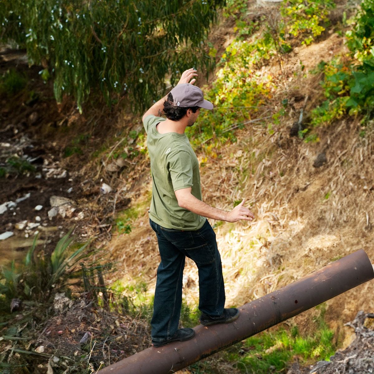 KANO - Polera Manga Corta Kano Pehuen 100% Algodón Orgánico Verde