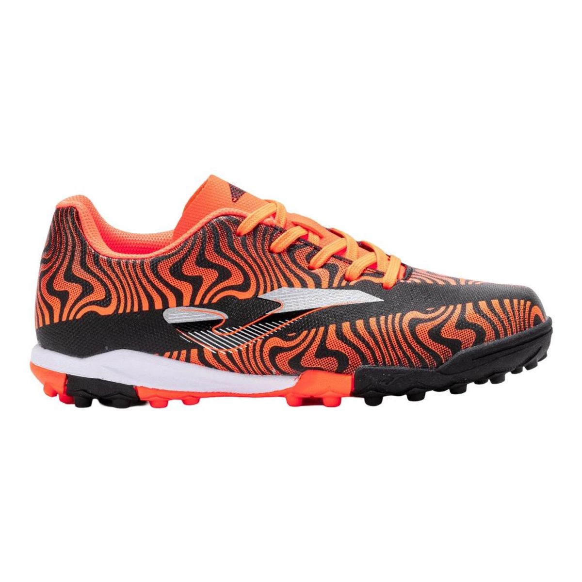 JOMA - Zapatilla Fútbol Turf Kids Evolution Naranjo Negro Joma