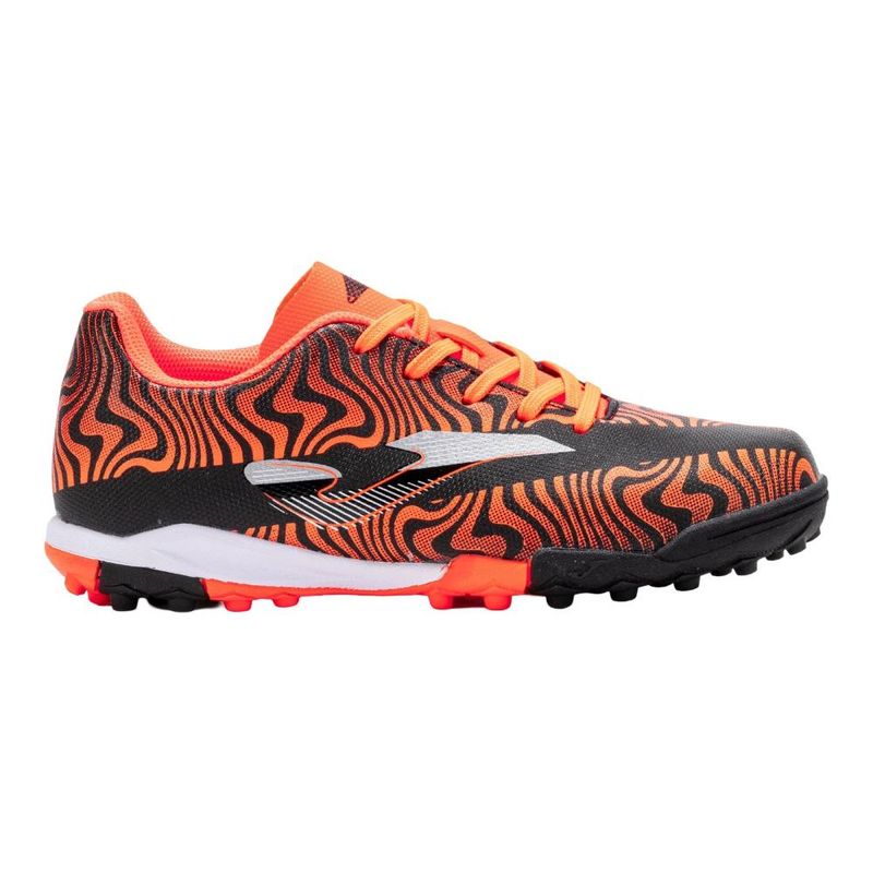 JOMA - Zapatilla Fútbol Turf Kids Evolution Naranjo Negro Joma