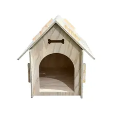 GENERICO - Casa De Madera Grande Para Perro 77x72x76 Cm