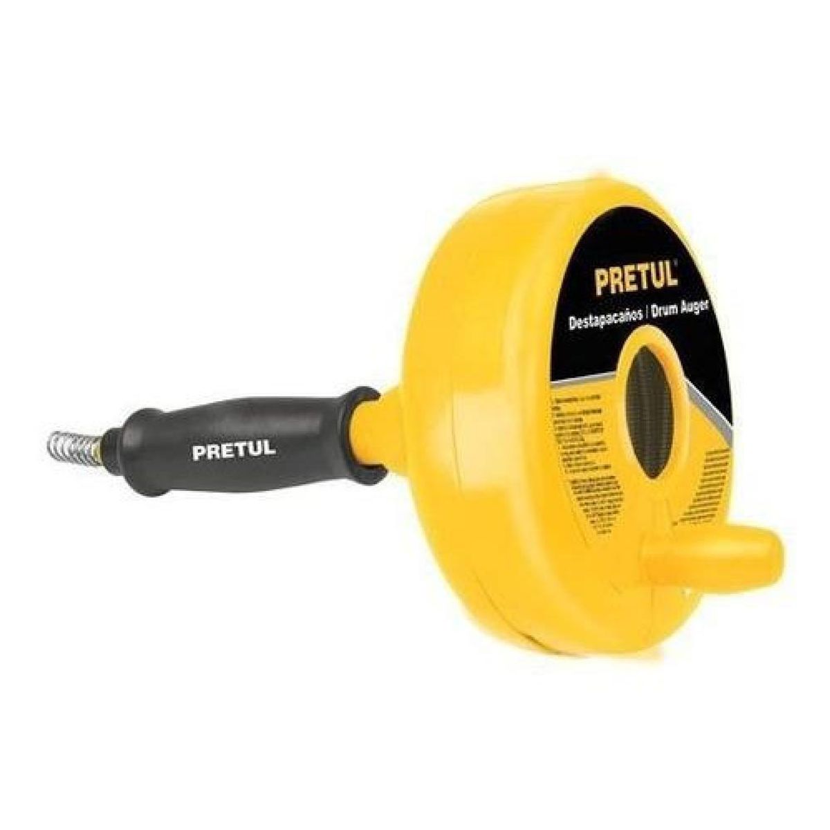 PRETUL - Destapador De Cañerias Lavamanos Desague Wc 76 Mts Pretul