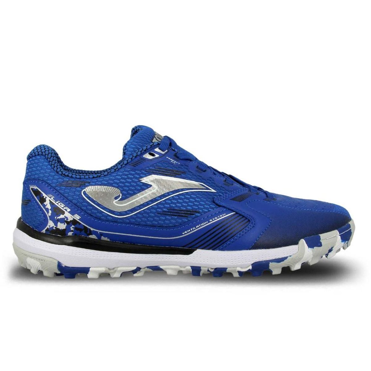 JOMA - Zapatilla Fútbol Turf Hombre Liga Azul Joma