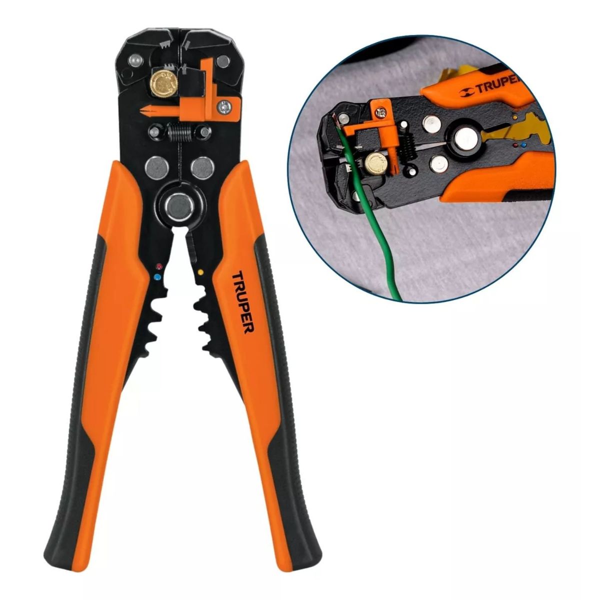 TRUPER - Alicate Pelacables Automatico 8 Pulgadas Truper
