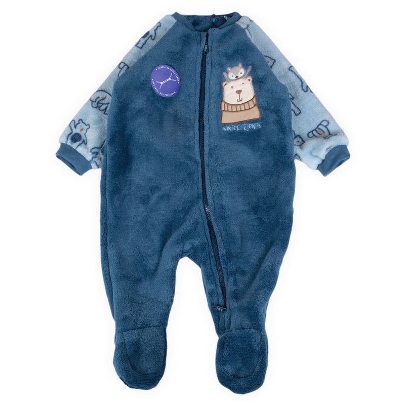 PILLIN - Pijama Bebe Azul Pillin PVB413-25AZU  - Azul