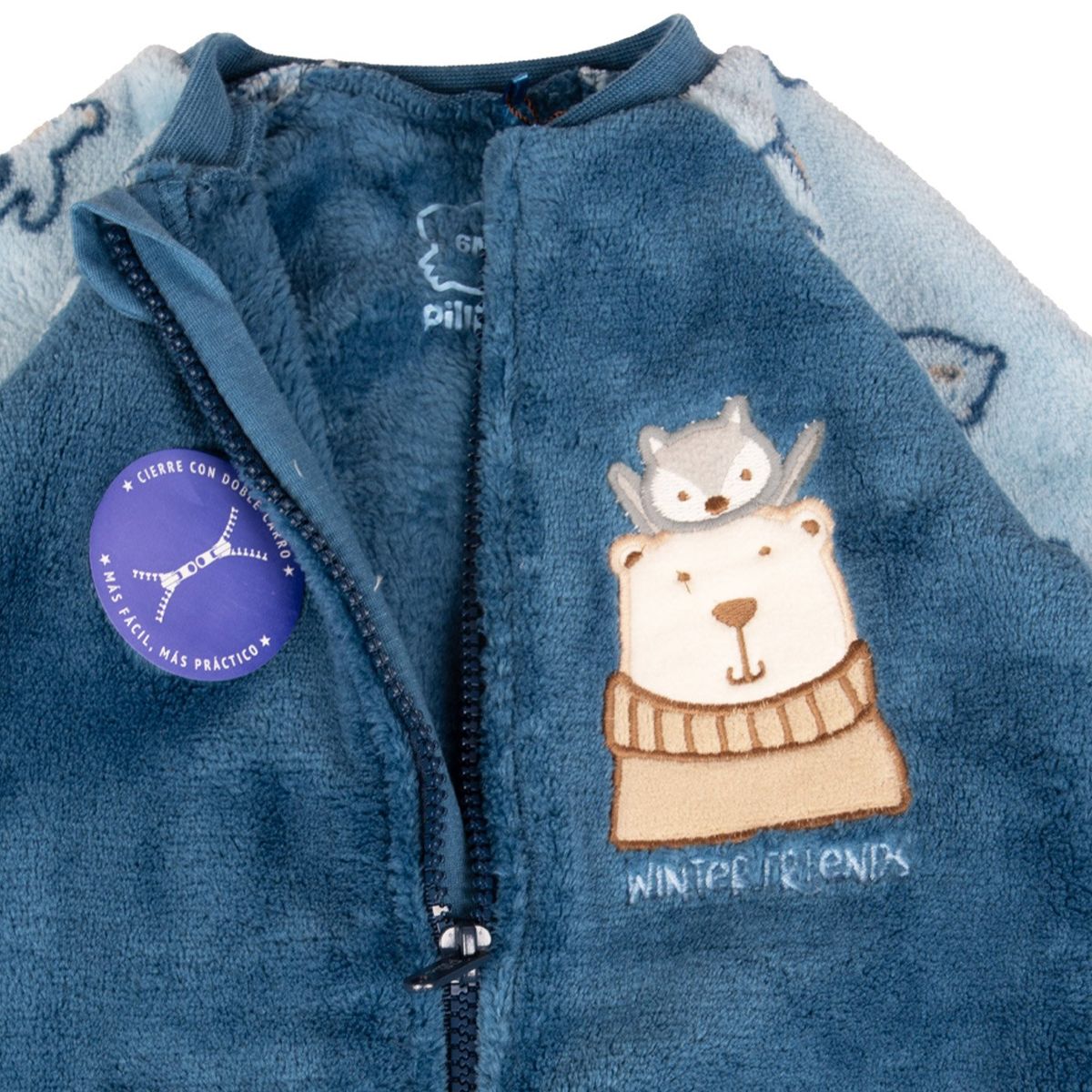 PILLIN - Pijama Bebe Azul Pillin PVB413-25AZU  - Azul