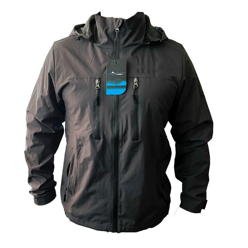 OUTDOOR TECH - Corta Viento Hombre Impermeable Engomada Termica Gris