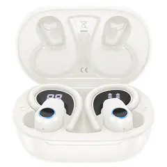 HOCO - Audífonos Bluetooth Ear-hook Clip EQ8 Blanco