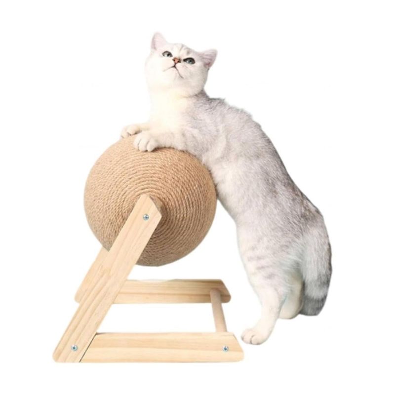 GENERICO - Rascador Bola Giratoria para Gatos 28x18x30 CM