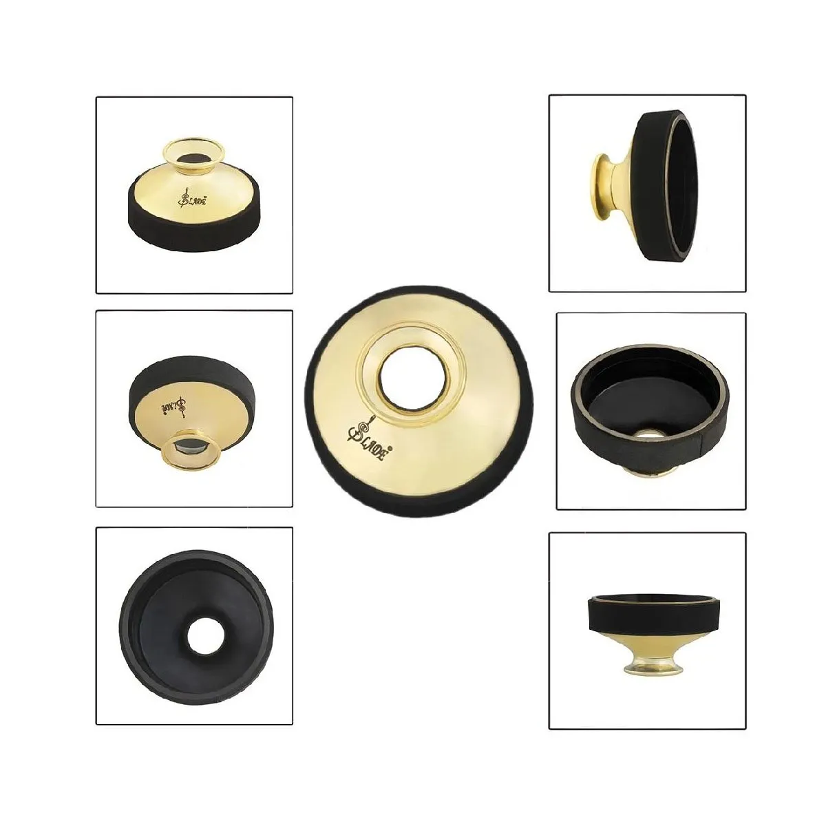 GENERICO - Silenciador Curvado para Saxofón Alto Lade - ABS