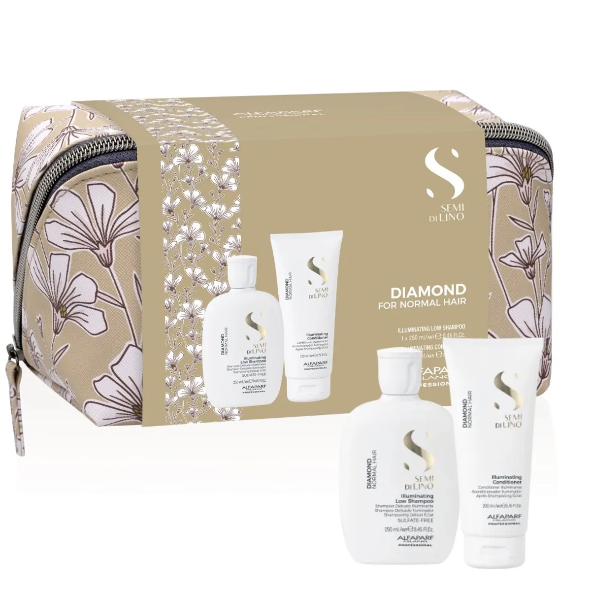 ALFAPARF MILANO - KIT ESTUCHE SHAMPOO + ACONDICIONADOR BRILLO ALFAPARF