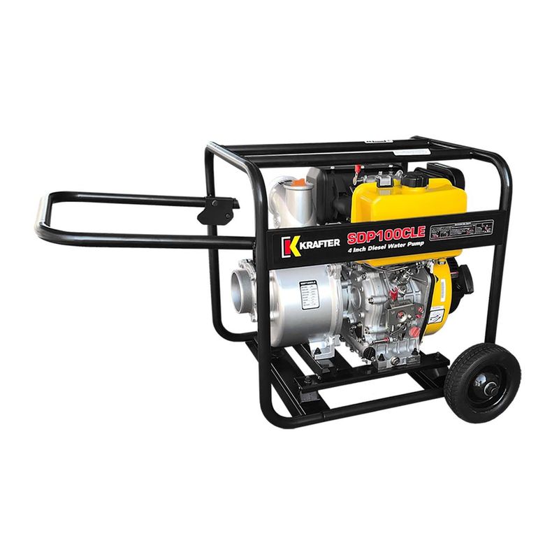 KRAFTER - Motobomba Diesel 4x4 Part Eléctrica 10hp Sdp100cle