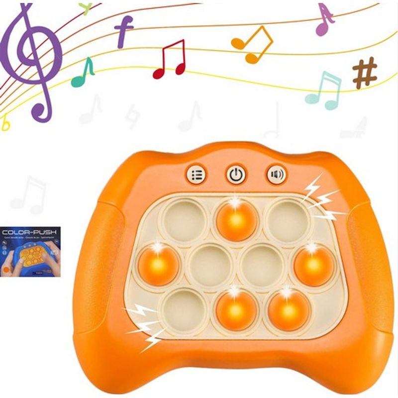 GENERICO - Pop-it Quick Juego Electronico Antiestrés Color Naranja