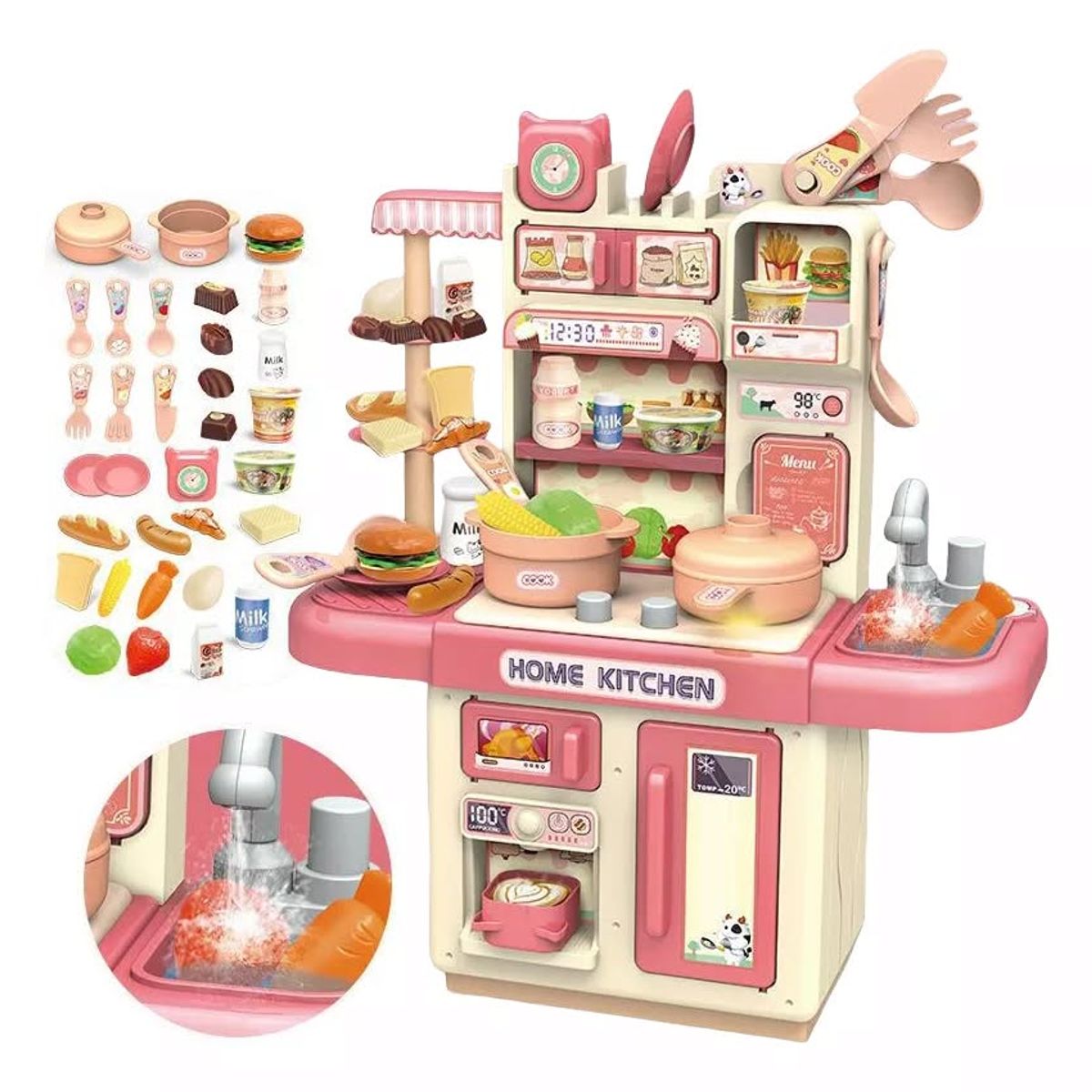 GENERICO - Set juguete de cocina 34unds, 30 x 36 x13.5 cm