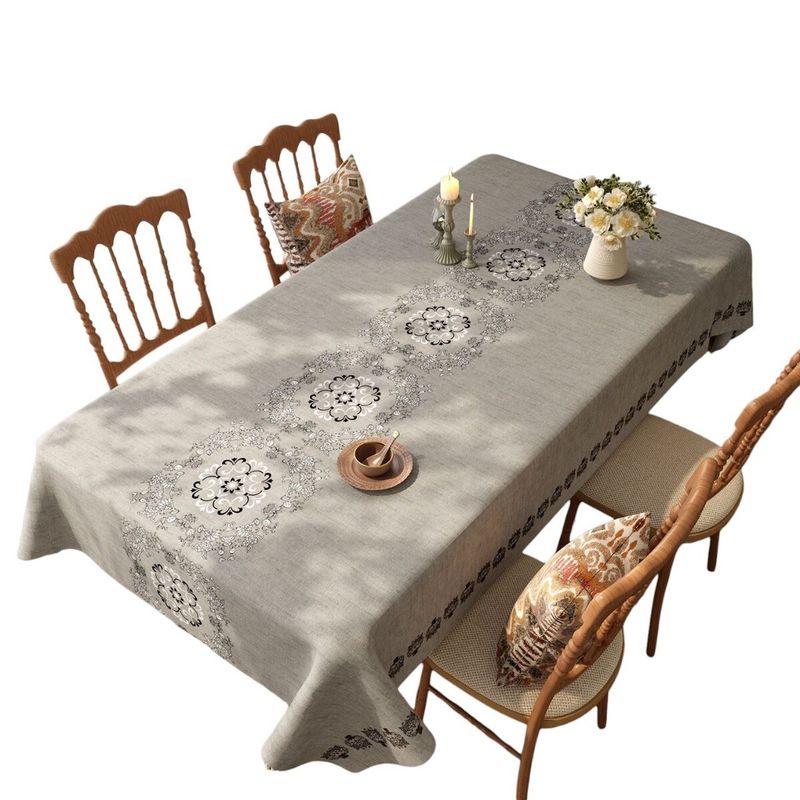 GENERICO - Mantel De Mesa Rectangular Impermeable Estampado Medida 140cm x 220cm