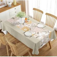 Mantel De Mesa Rectangular 140cm X 220cm Impermeable - Multicolor