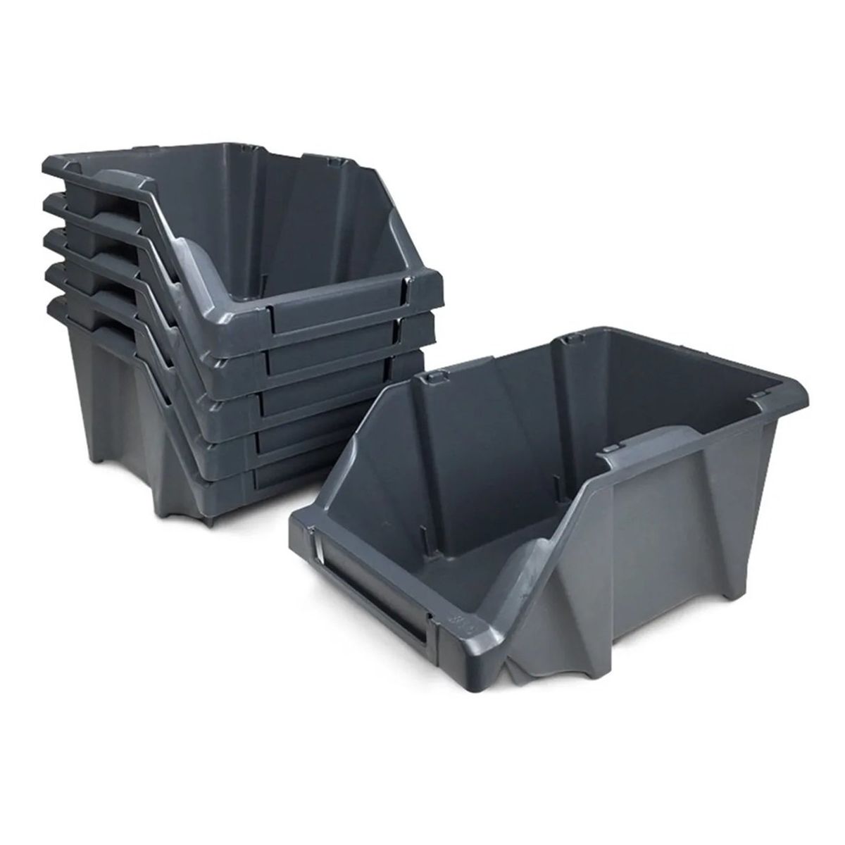 REYPLAST - Set 12 Cajas Apilables Organizadoras Gaveta Etiquetable #10