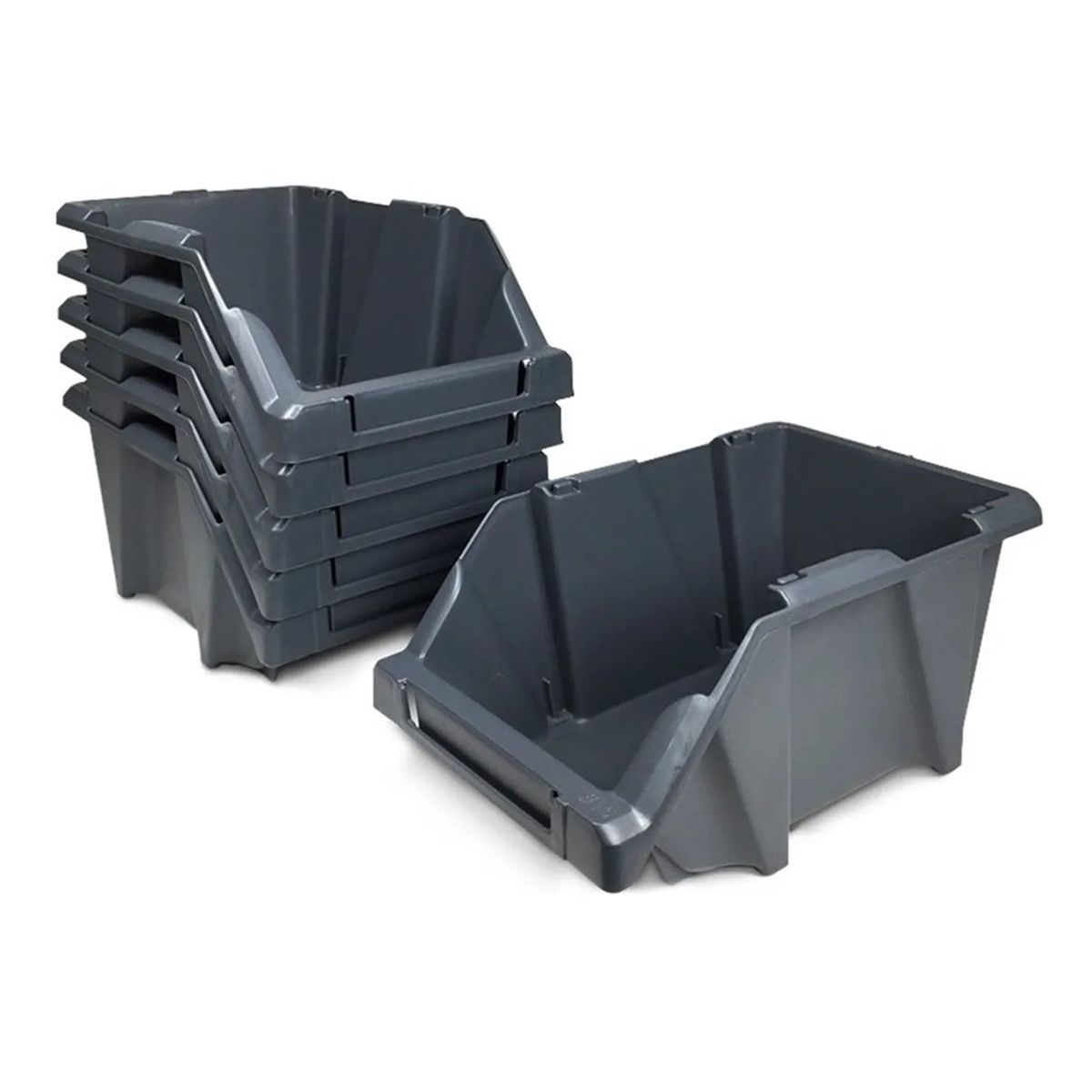 REYPLAST - Set 12 Cajas Apilables Organizadoras Gaveta Etiquetable #10