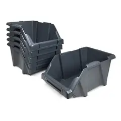 REYPLAST - Set 12 Cajas Apilables Organizadoras Gaveta Etiquetable #10