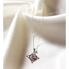 GENERICO - Nudo de bruja con piedra natural amatista big