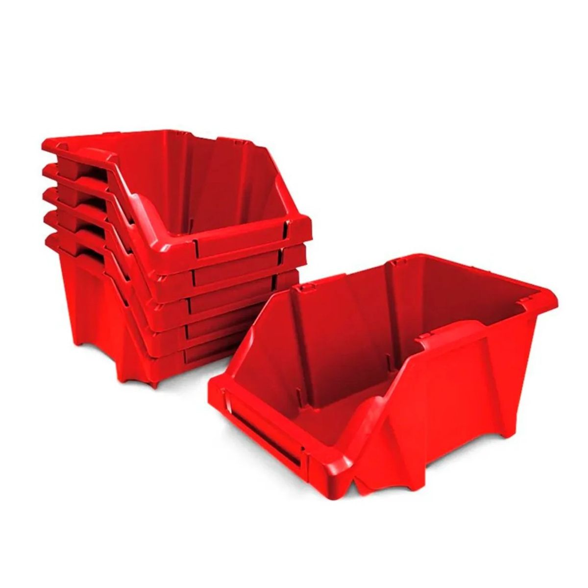 REYPLAST - Set 12 Cajas Apilables Organizadoras Gaveta Etiquetable #10