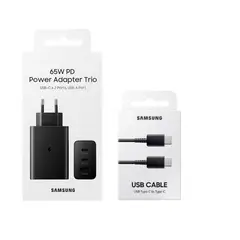 SAMSUNG - Cargador 65w Carga Súper Rápida Cable Usb-C