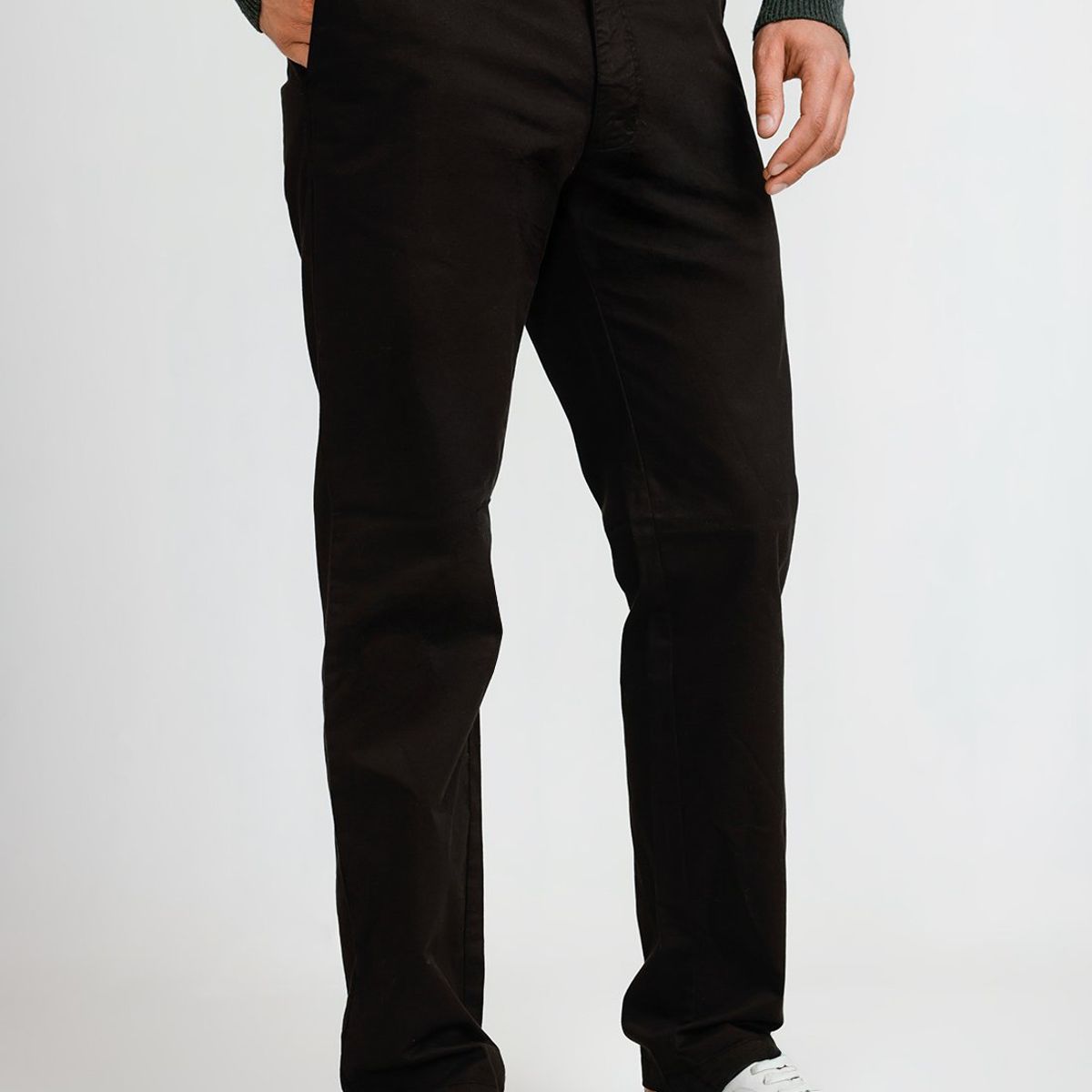 TRIAL - Pantalón Hombre Algodón Vinci Negro